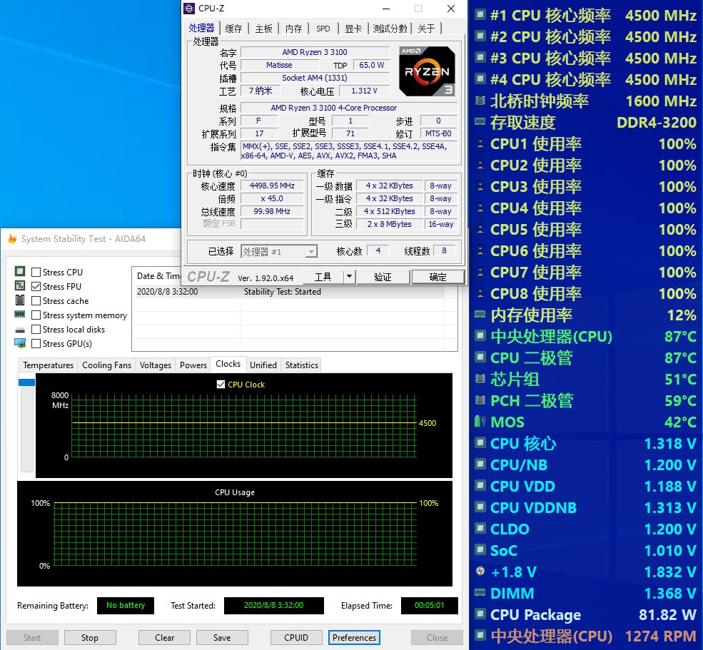 平均超频体质4.5G 四代之前最适合入手的锐龙CPU