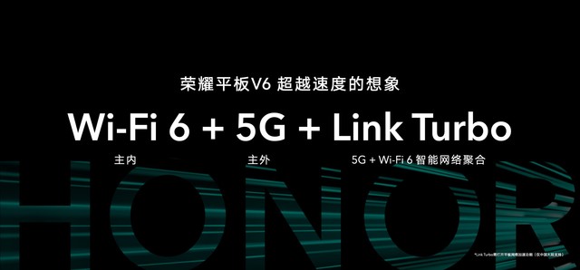 荣耀平板V6发布 全球首款同时支持5G和Wi-Fi 6