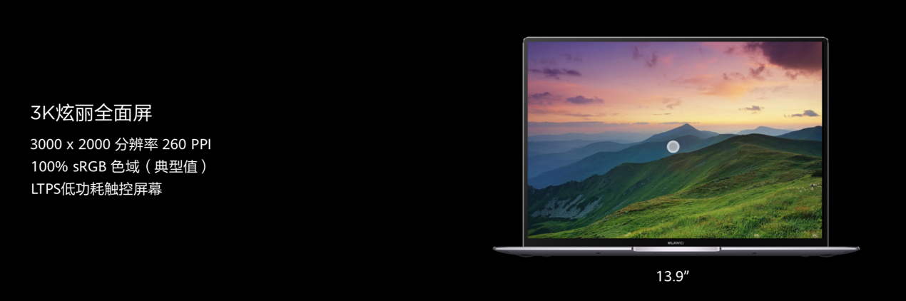 华为公司MateBook X Pro 2020款全世界先发 翡冷翠新色让商务接待更有情调