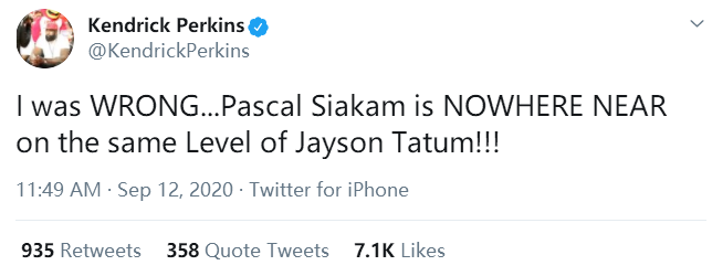 連續7場發揮失常，Siakam成暴龍輸球罪人，Perkins：他和Tatum不在一個水平上！-黑特籃球-NBA新聞影音圖片分享社區