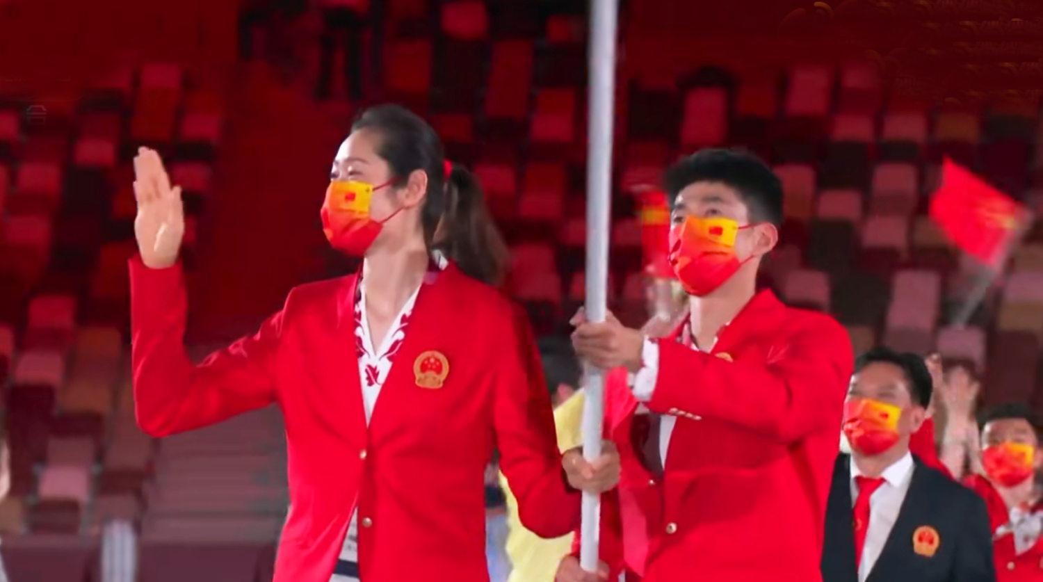 东京奥运会开幕式收视夺冠，米希亚献唱，中国代表团第110位登场