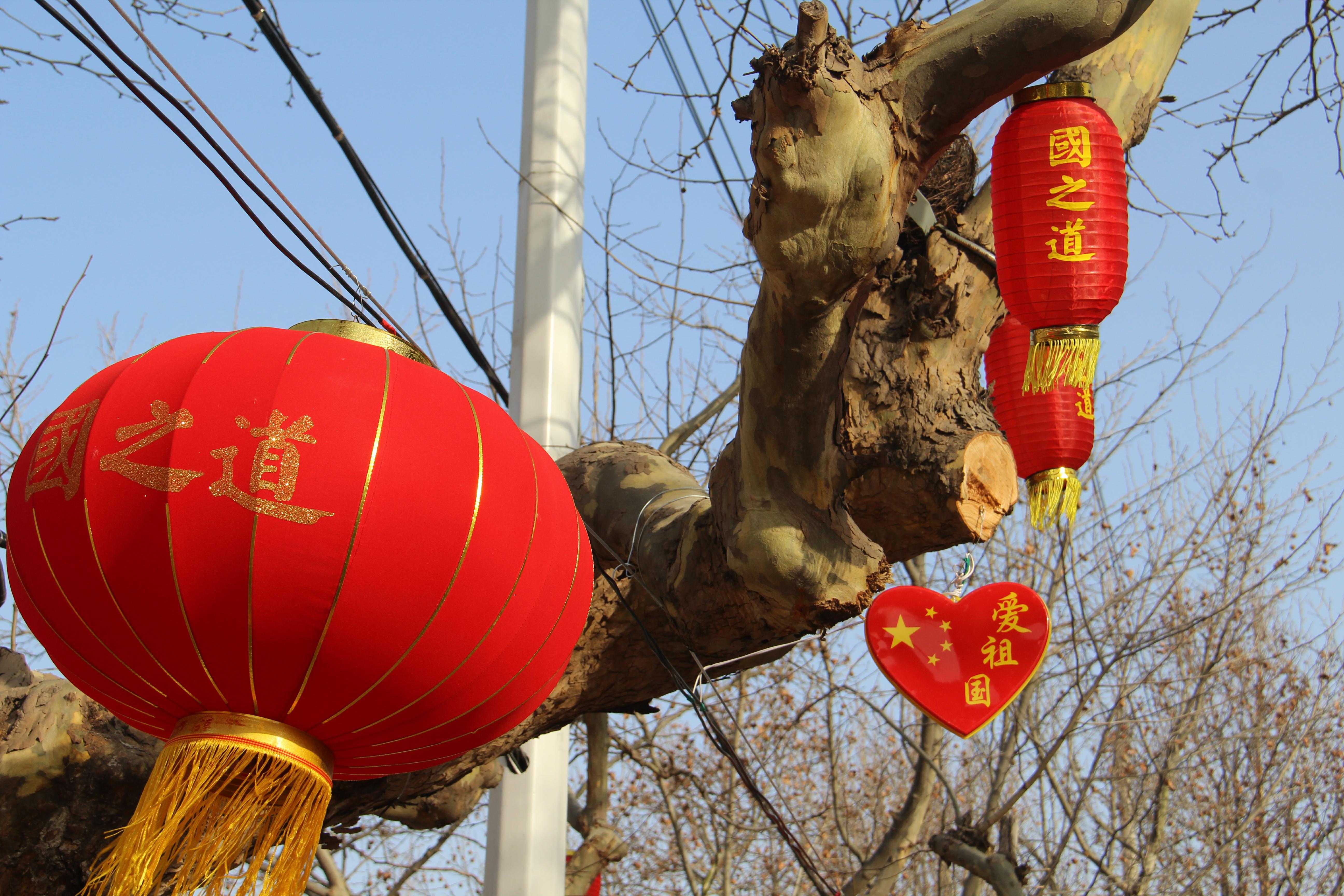临沭县综合行政执法局悬挂红灯笼扮靓城市景观营造节日氛围