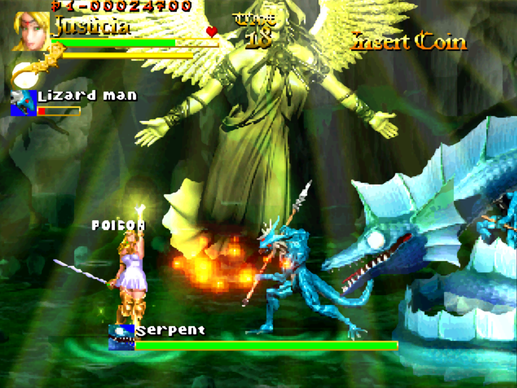 街機(jī)游戲特效滿分的必殺技，果然布料越少威力越大