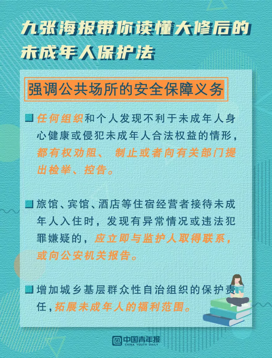 新修订未成年人保护法明年6月1日起施行，9图速览