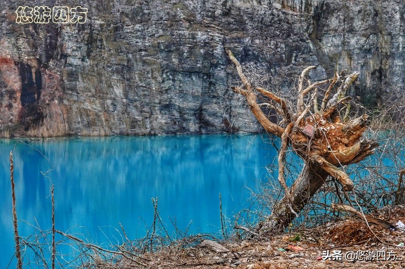 探访江苏宜兴网红湖，碧蓝湖水赛过九寨沟，竟然是石浆废水池？