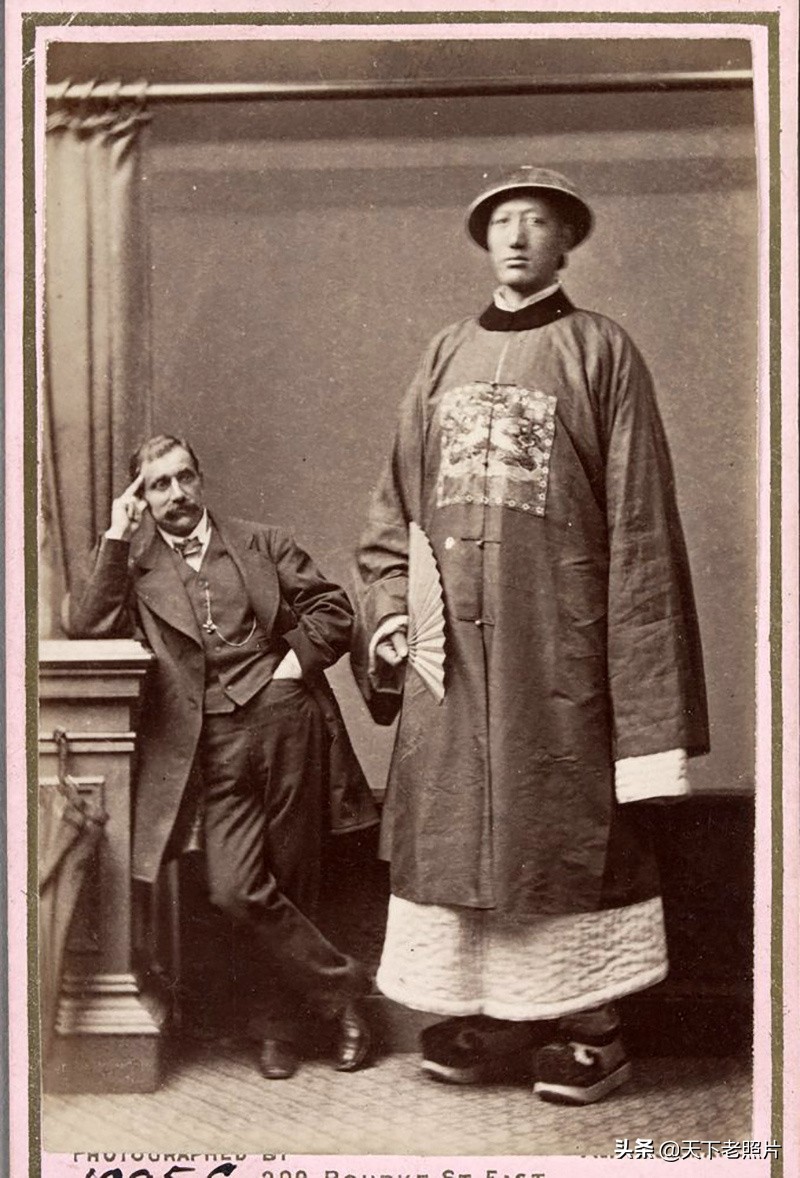 长见识！1871-1880年间世界第一巨人詹世钗真实影像