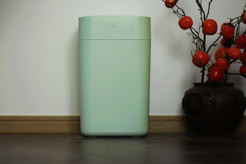 一键打包自动换袋 拓牛智能垃圾桶T1 薄荷绿