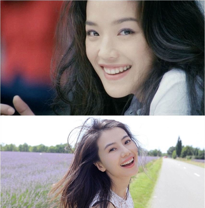 高圆圆和舒淇素颜同框，两位女神都很漂亮，网