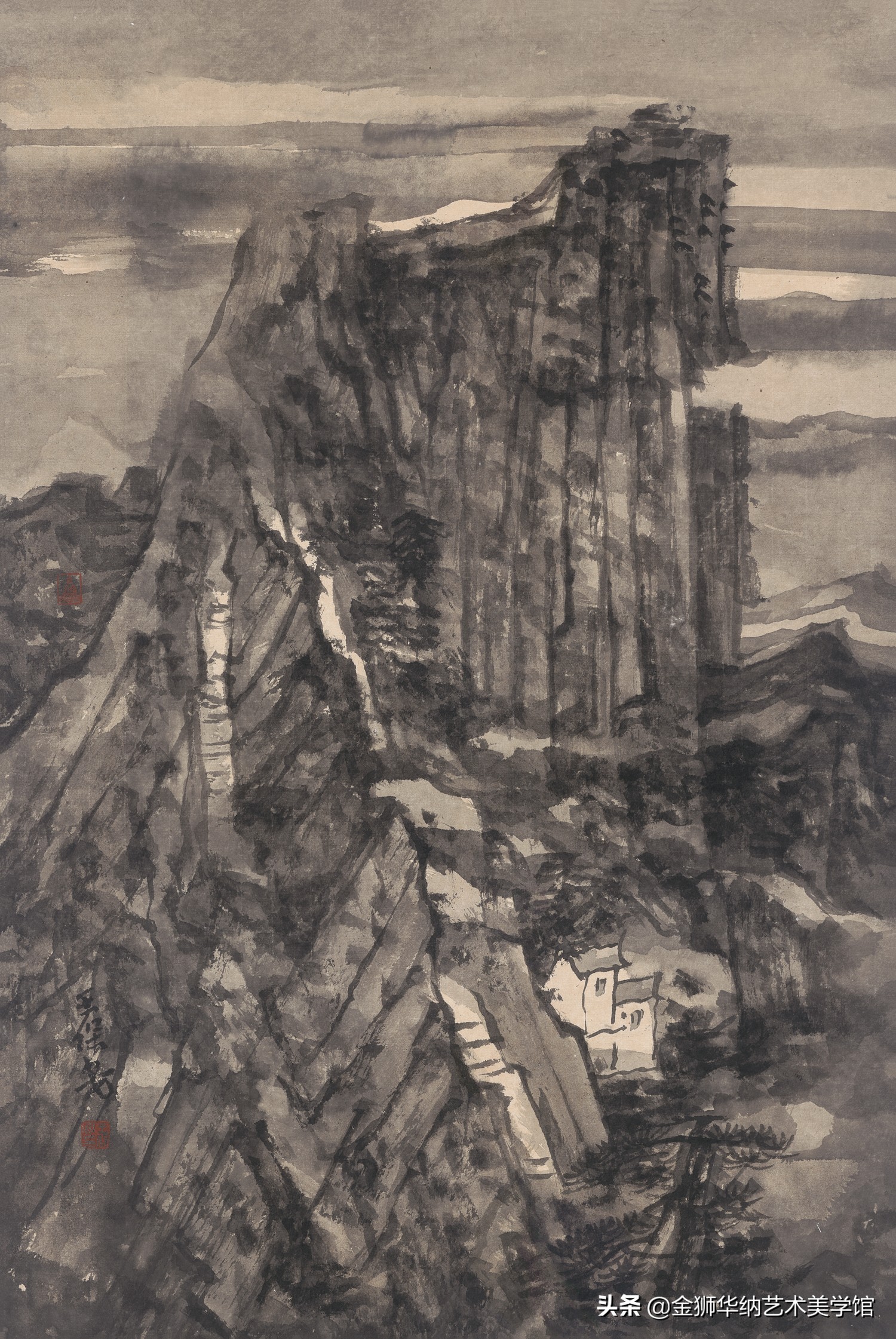 当代水墨名家王保安先生优秀作品（华山写生）赏析系列《四》