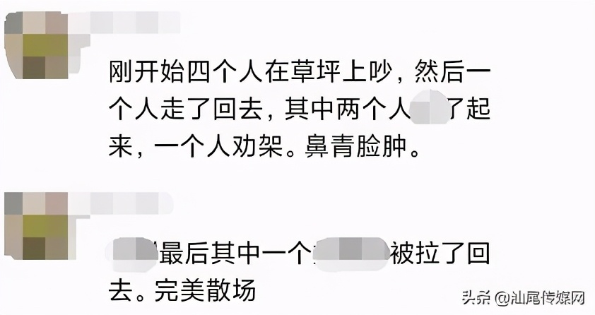 海丰西闸附近路段几男子在路中间拉扯，吓坏过往车辆...