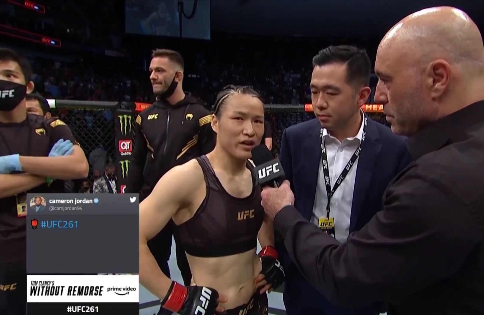 刚刚,张伟丽被罗斯ko!中国ufc一姐赛后不服:我要求二番战