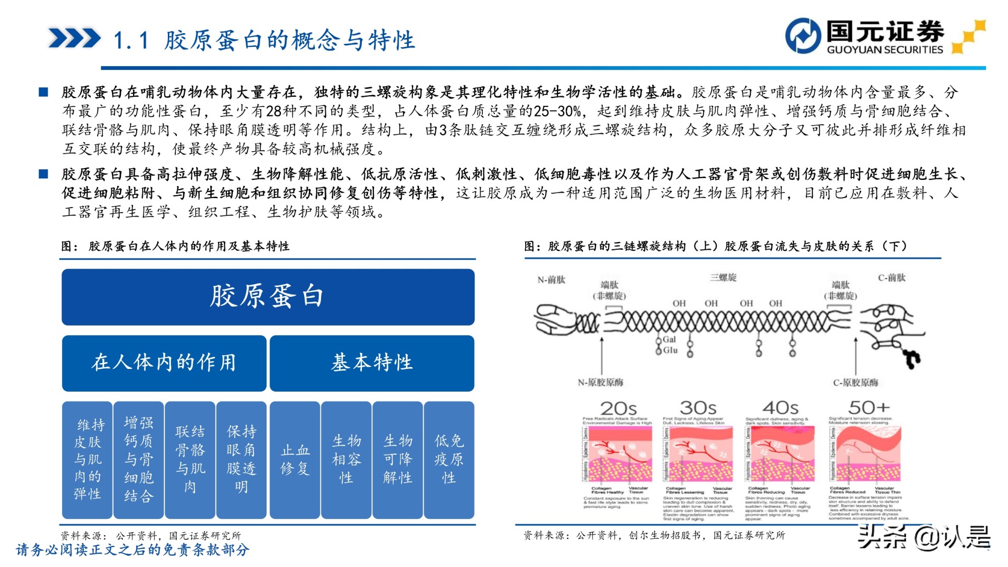 膠原蛋白行業研究報告膠原蛋白風起顏值經濟應用正當時