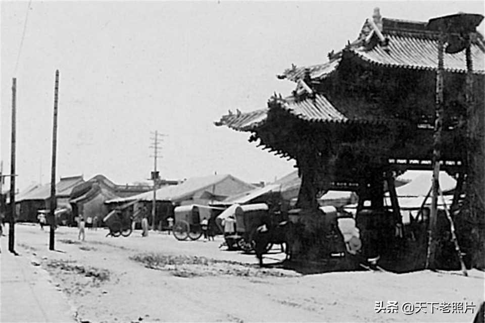 1941年的呼和浩特老照片 彼时的崇福寺无量寺及街景实拍