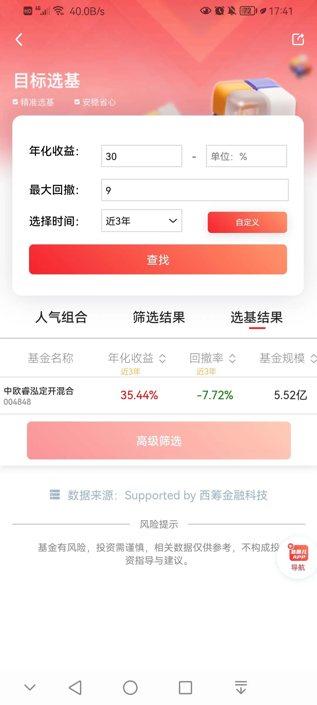 基金有條件篩選，看這里有沒有你熟悉的名字