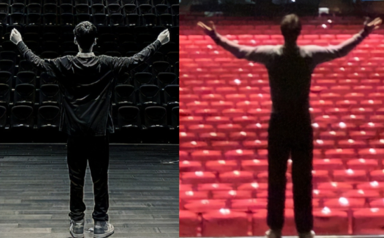 13歲天天曬照支持張亮話劇，身高超170，背影和爸爸分不清