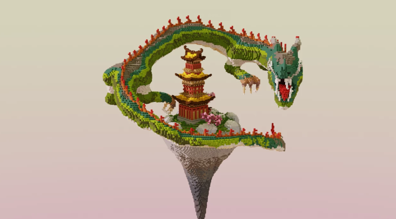 我的世界 大白天出現的龍竟然長這樣 這造型甩末影龍一條街 我的世界minecraft Mdeditor