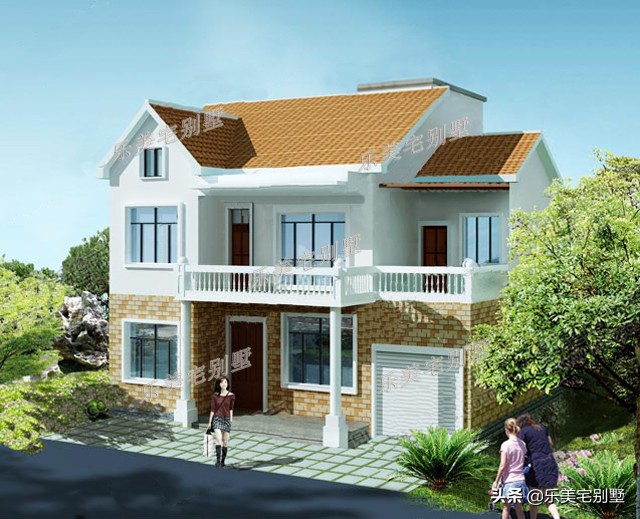 5款二层别墅设计图80130平米乡村建房的主流
