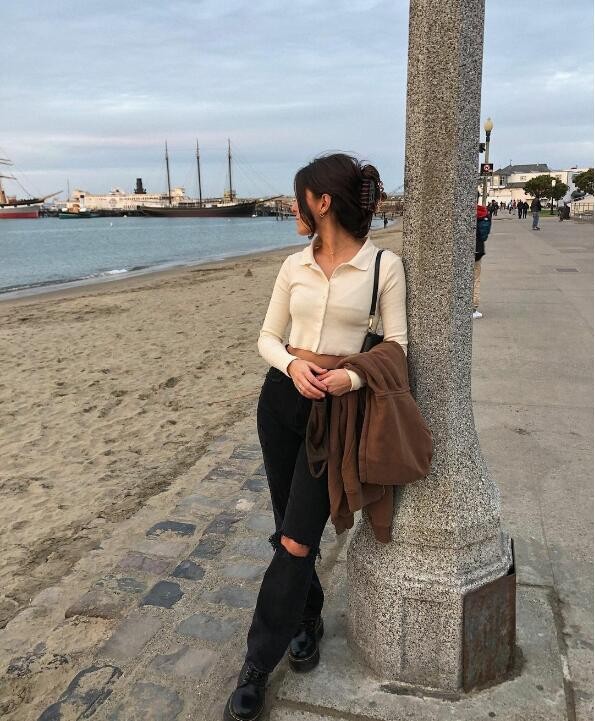 扑面而来的少女气息 ins博主Viviane audi的时尚穿搭范本