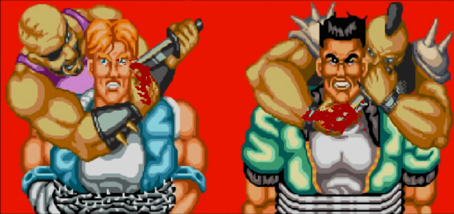 街機游戲續(xù)命成功畫面，就算被扎成刺猬也能原地滿血復活