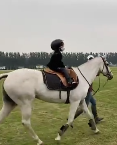 章子怡一家海邊過年，手上一顆大祖母綠，汪峰手放女兒不合適位置