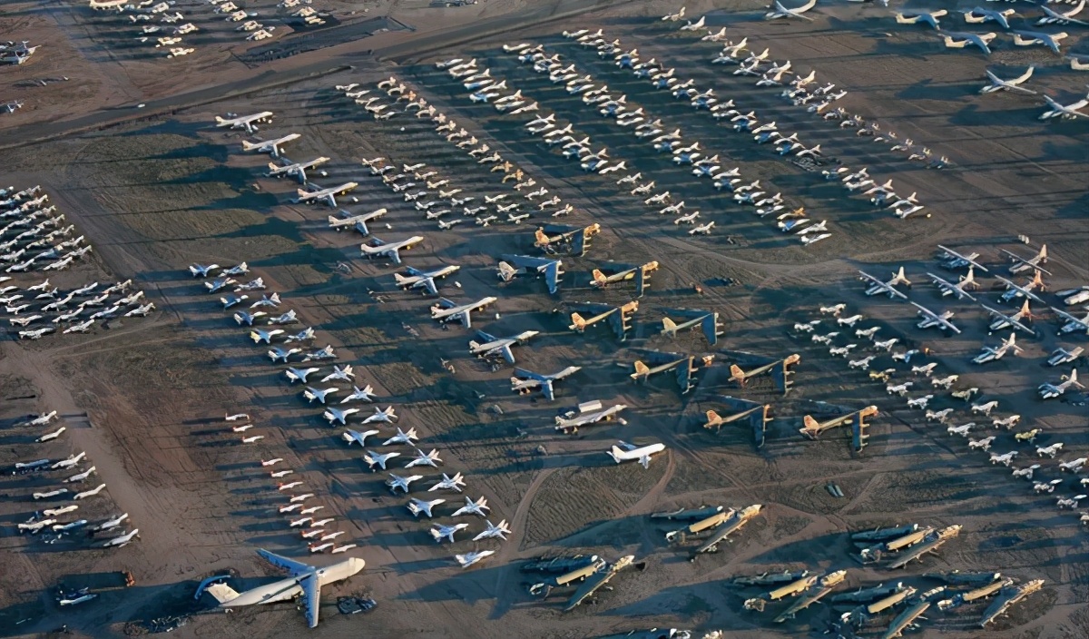 亞洲最大的飛機墳場在中國，不比美國差，很多飛機尚未報廢