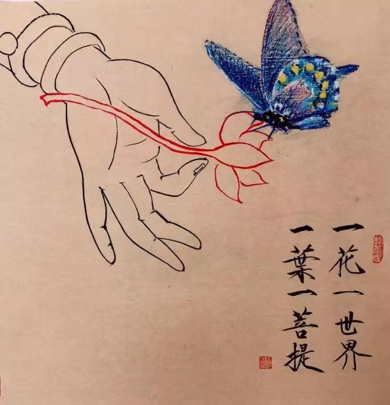 徐志敏独创"东墨西彩"画引关注