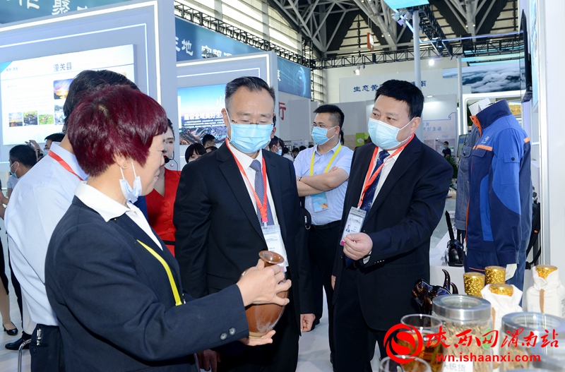 渭南市委书记、市长王琳在丝博会视察澄城展区时要求：保护“黑珍珠”扩大市场化（组图）