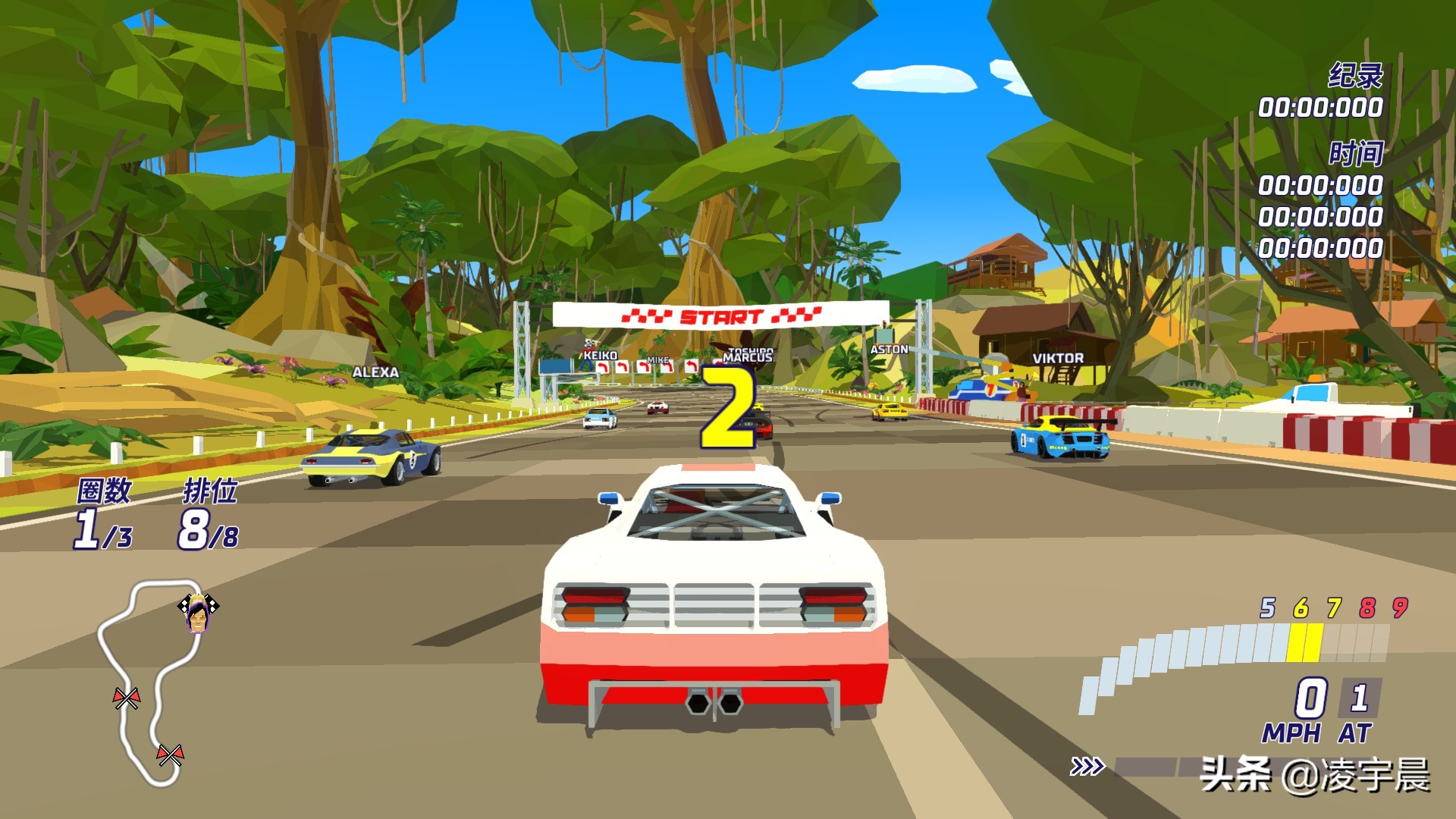 《大佬竞速》——简单好玩的低模风赛车游戏