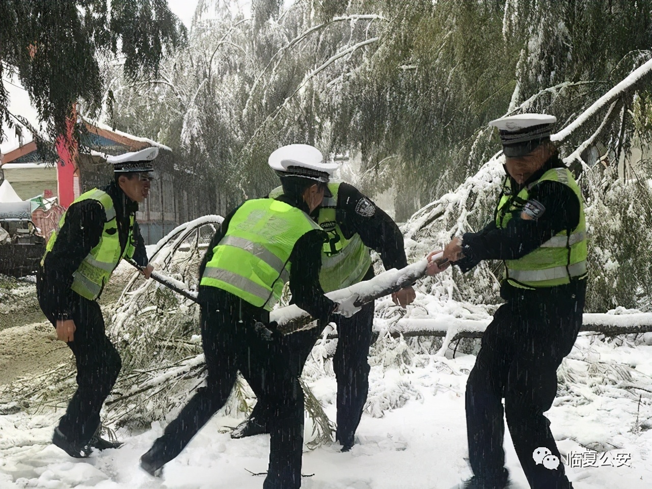 当“雪花白”邂逅“警服蓝”