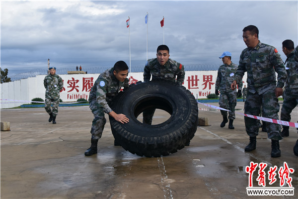 中国赴黎巴嫩维和部队组织比武竞赛迎接2019年新年