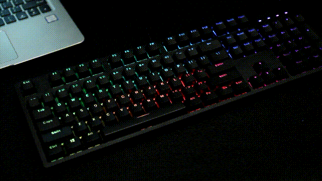 雷柏V808 RGB游戏键盘评测 别看它样子平平无奇