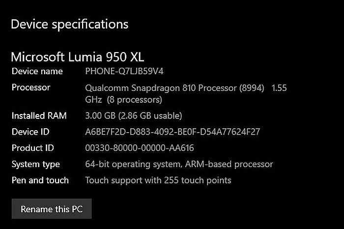 「图」WoA新项目新突破：在Lumia 950上取得成功拨电话和收取和发送短消息