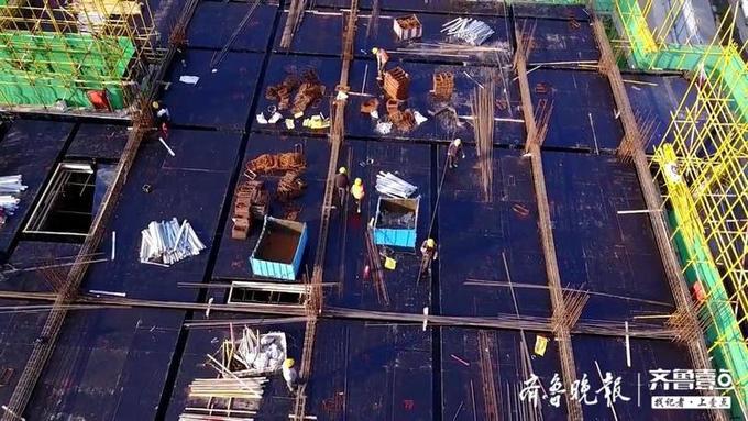 Boat is patted! Jinan CBD building site in succession go back to work