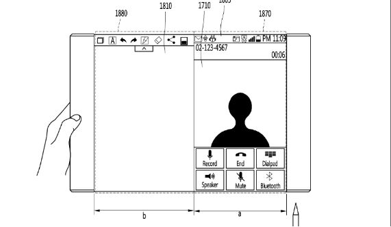 LG专利权展现含有可翻转显示器和触控笔的智能机