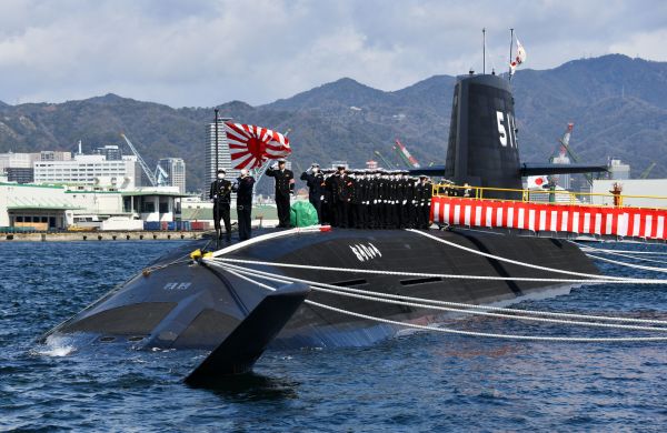 日本第11艘苍龙级潜艇服役 首次配备锂离子电池