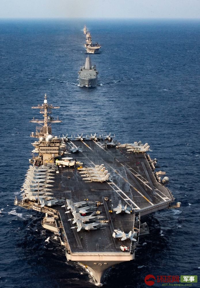 美国海军又来南海捣乱，这次是航母联合两栖攻击舰“秀肌肉”