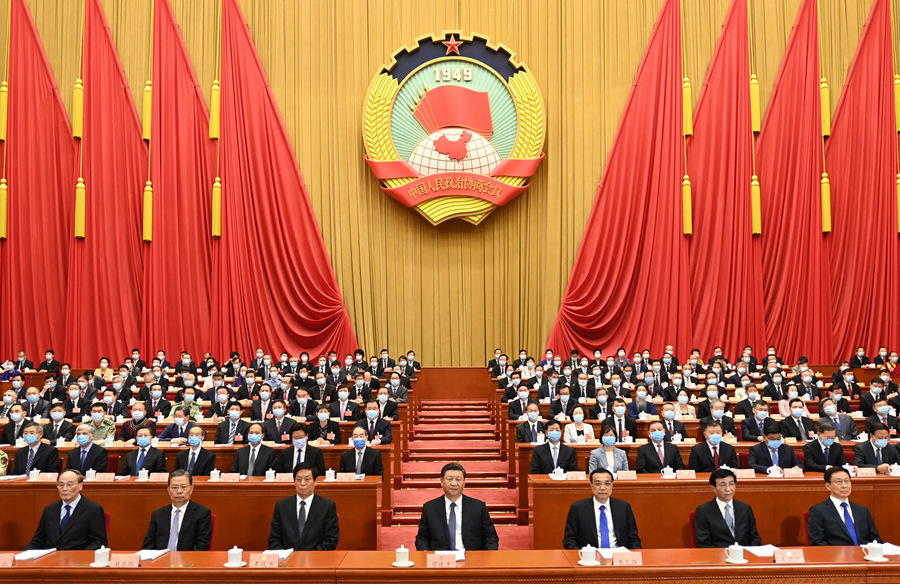 全国政协十三届三次会议在京开幕 习近平等到会庆祝