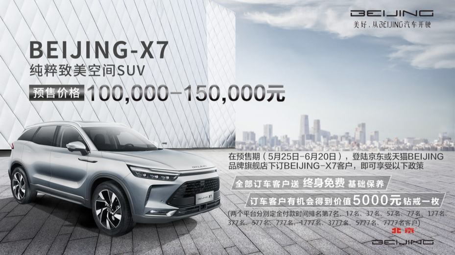 BEIJING-X7全面接受预订 预售价10-15万