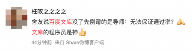 百度文库崩溃半小时：赶论文的网友也集体崩了