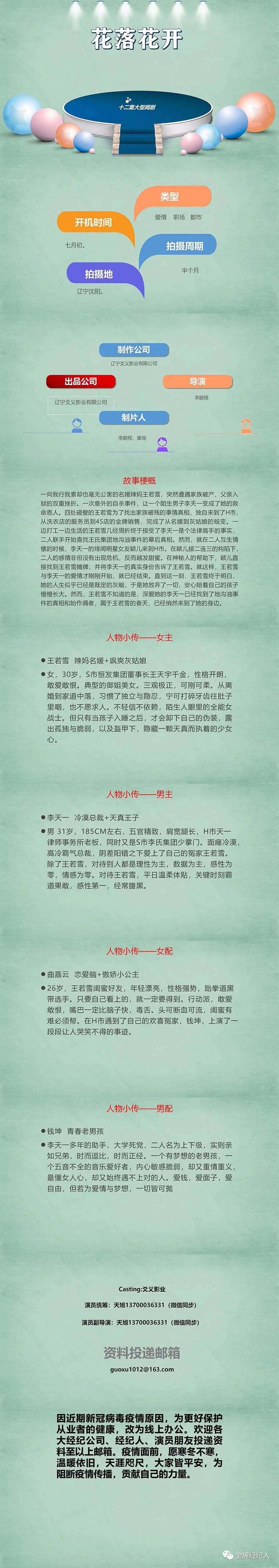 今日组讯丨甜宠单元剧《白狐的夏天》、都市爱情网剧《花落花开》、青春爱情喜剧《嘿，你大事不妙》等