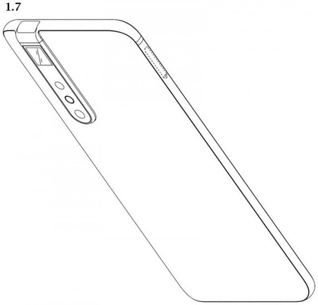 红米手机新专利权曝出：弹出式前摄 全面屏手机设计方案