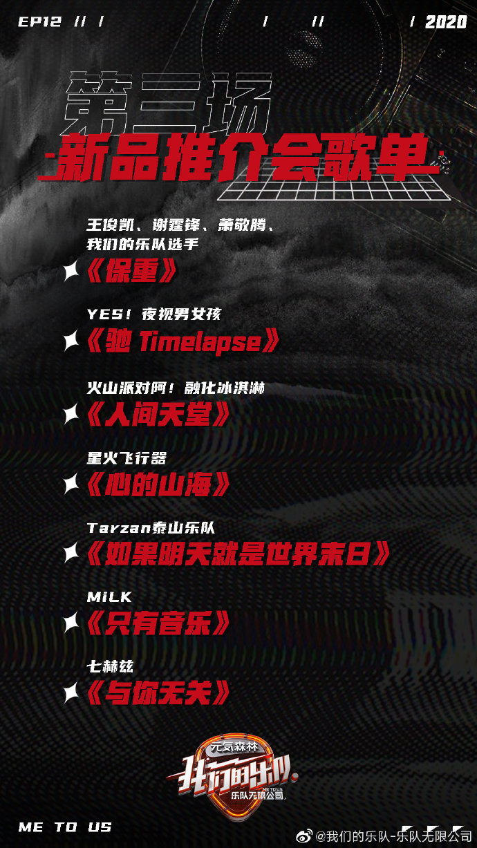 200611 王俊凯《我们的乐队》剧照掉落 明天来看凯boss燃炸舞台