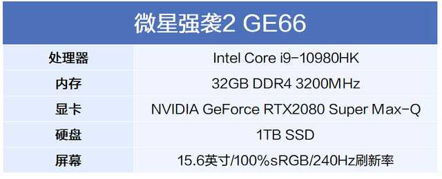 光效绚烂性能强，微星强袭2 GE66评测 真的爱了