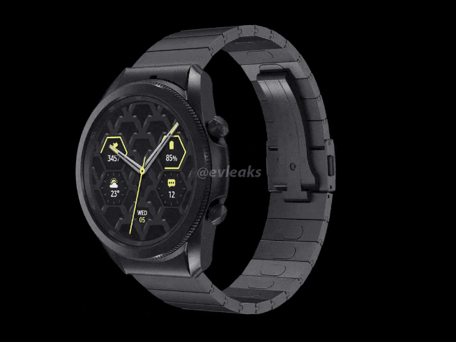三星Galaxy Watch 3曝出：持续转动表壳 钛金属版长相能打