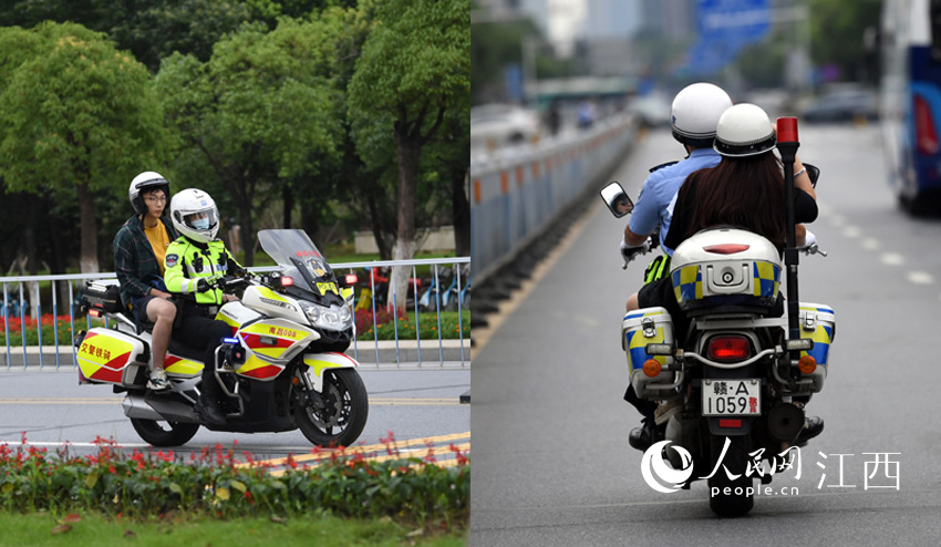 2020江西高考大幕开启 学生测体温进考场