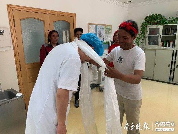 洁白哈达献给烟台医护人员！3个藏族先心病女孩