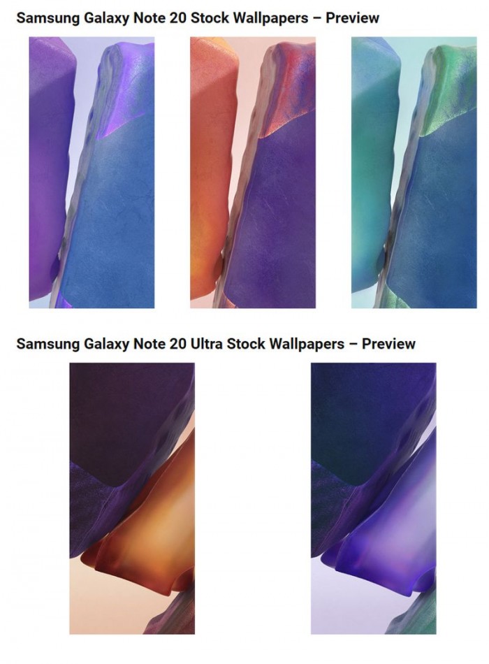 三星Galaxy Note 20/Tab S7 /Z Fold 2官方网壁纸下载