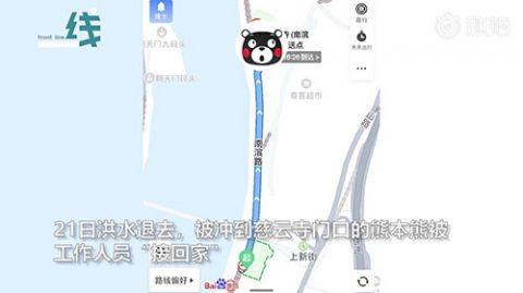 还有|漂流的熊本熊还有一只没回家 请下游的朋友们帮寻找“二熊”