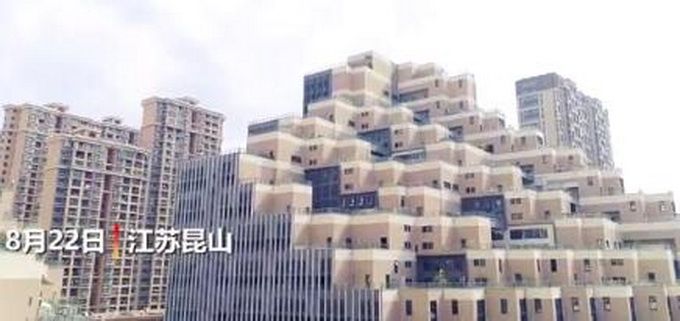 造型|昆山一建筑造型像搭积木 网友：仿佛现实版我的世界