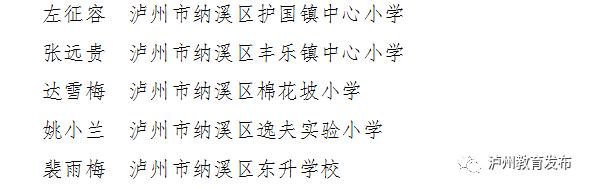 教师节丨泸州新时代最美教师名单出炉！还有这些教师、班主任受表扬